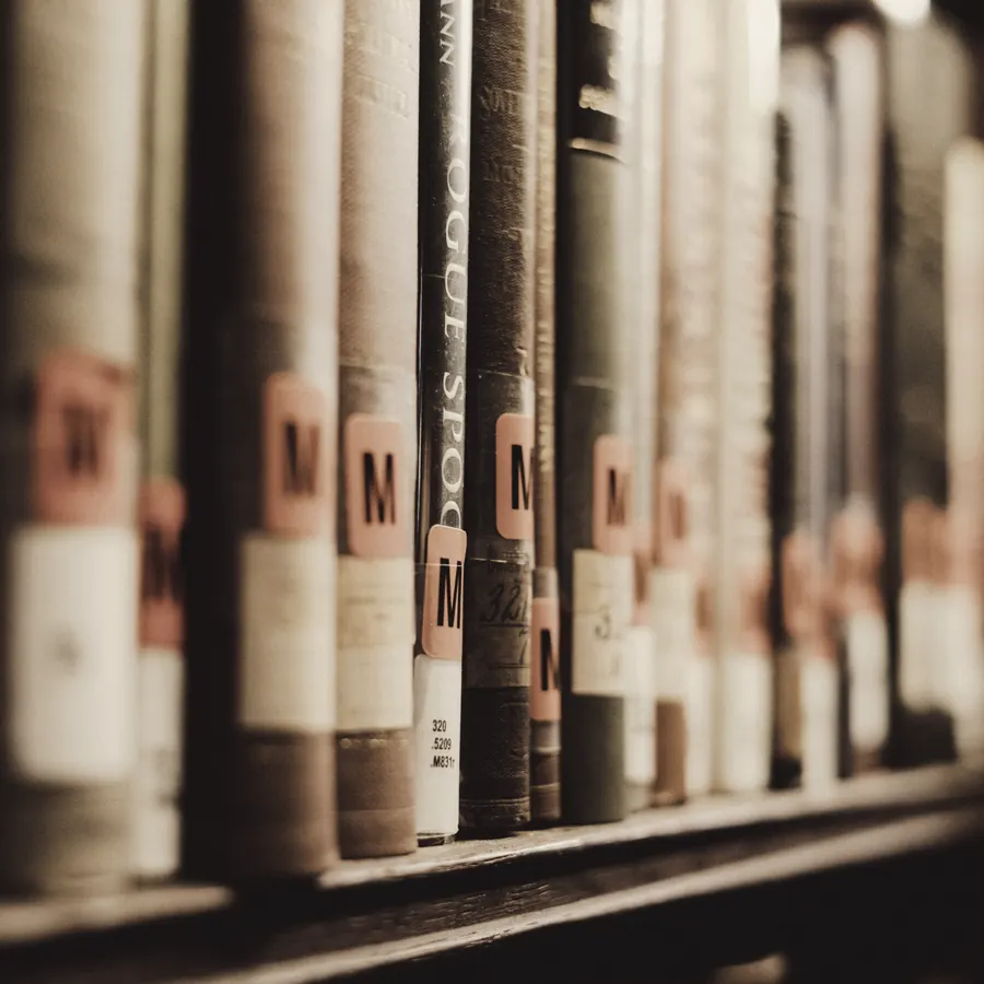 Bound volumes in the League library