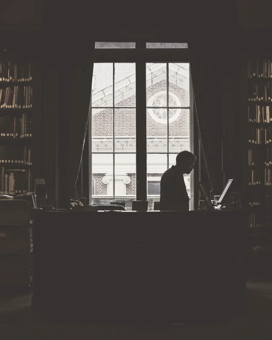 The library, from the mezzanine